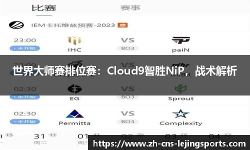 世界大师赛排位赛:Cloud9智胜NiP,战术解析